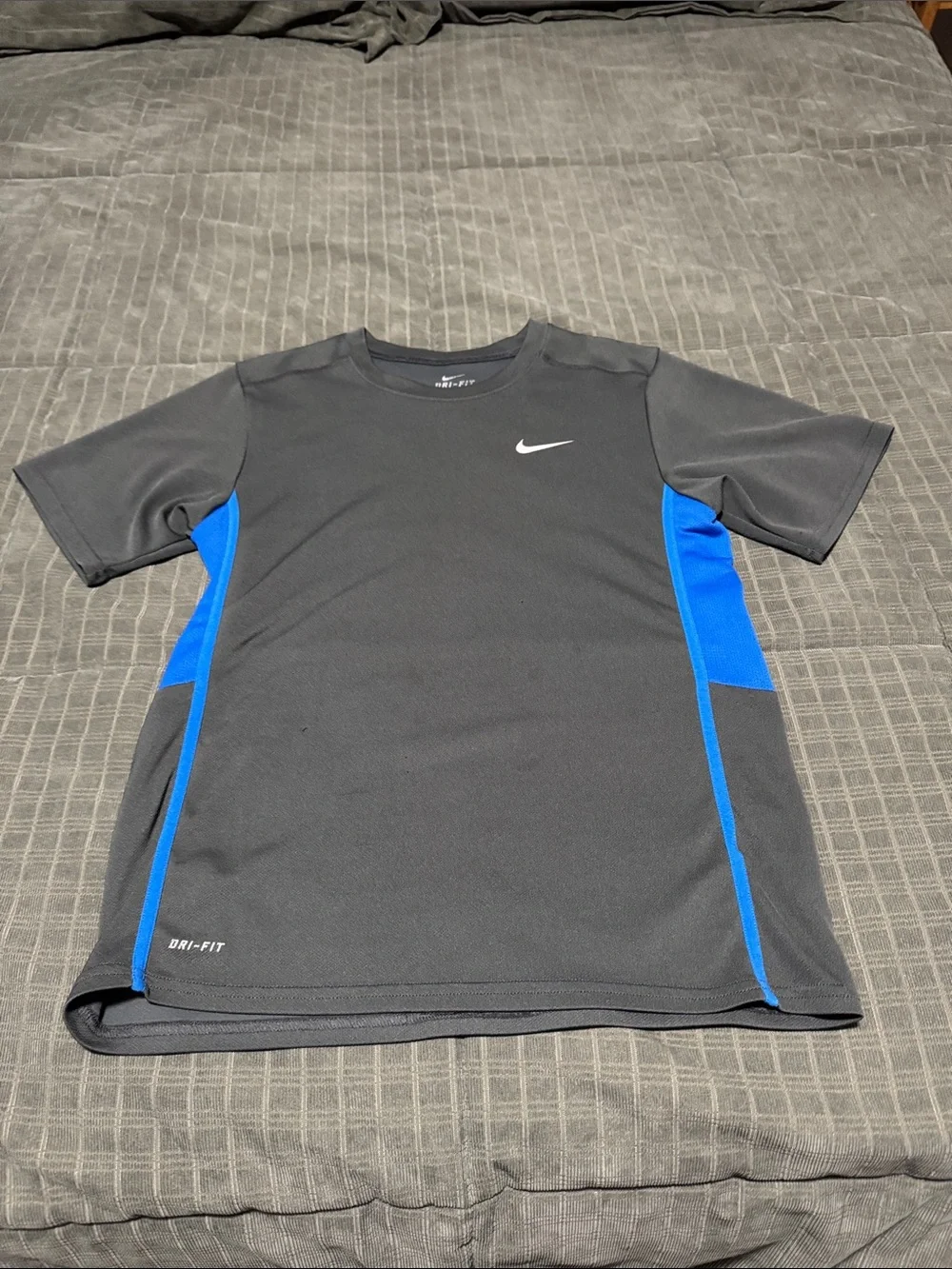 Nike Black & Blue Dri-FIT Short Sleeve Tee